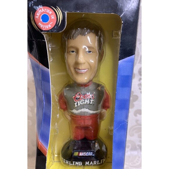 NASCAR 2001 Sterling Marlin Bobblehead. Hand Painted. Coors Light - Picture 3 of 10